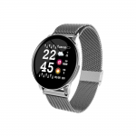 Smartwatch W8, 42mm, Bluetooth, IP67,Μαυρο - Ασημί 